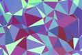 Vector, multicolor geometric background. Triangles, triangulation. Geometric mosaic, colored triangles, application in origami