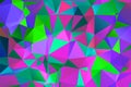 Vector, multicolor geometric background. Triangles, triangulation. Geometric mosaic, colored triangles, application in origami