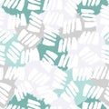 Vector multicolor seamless pattern from gray, green and white blots. Free form abstract spots Royalty Free Stock Photo