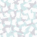 Vector multicolor seamless pattern from green, white, gray blots. Free form abstract spots Royalty Free Stock Photo