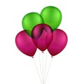 Vector Multicolored Colorful Balloons