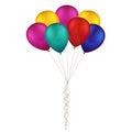 Vector Multicolored Colorful Balloons