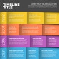 Vector multipurpose Infographic timeline table template