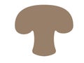 Vector mushroom logo on white background