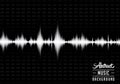 Abstract technology digital sound wave. Vector and illustration. Texture and background. Royalty Free Stock Photo