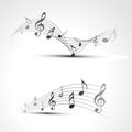 Vector music note Royalty Free Stock Photo