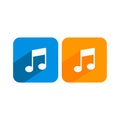 Vector music note icon 8 Royalty Free Stock Photo