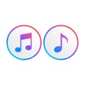 Vector music note icon 9 Royalty Free Stock Photo