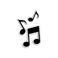 Vector music note icon 6 Royalty Free Stock Photo