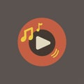 Vector of music song icon