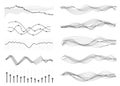 Vector music sound waves