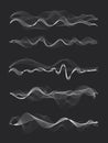 Vector music sound waves