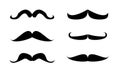 Vector mustache set Royalty Free Stock Photo