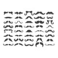 Vector mustache silhouette