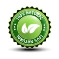 vector natural label Royalty Free Stock Photo
