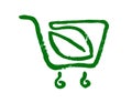 Vector natural product icon label. Organic, farm food, raw, vegan, eco emblem for local farmers market, healthy goods, bio