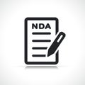 Vector nda document icon design