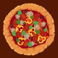 Vector neapolitan pizza