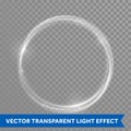 Vector neon light effect circle spiral Royalty Free Stock Photo
