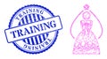 Distress Training Stamp and Network Bride Mesh