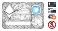 Linear Ethereum Credit Card Vector Mesh