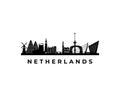 Vector Netherlands skyline.