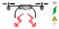 Linear Drone Strike Vector Mesh