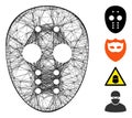 Network Maniac Mask Vector Mesh
