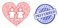 Distress Preferred Stamp Seal and Net Romantic Heart Mesh