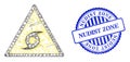 Rubber Nudist Zone Stamp and Net Typhoon Danger Web Mesh Royalty Free Stock Photo