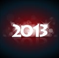 Vector New Year card 2013 Royalty Free Stock Photo