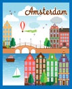 Vector Nice Amsterdam City Background