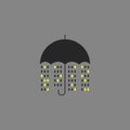 Vector Night City Rain