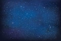 Vector night starry sky. Royalty Free Stock Photo
