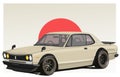 Vector Nissan GTR Hakosuka Classic Car