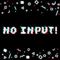 Vector no input pixel glitch Royalty Free Stock Photo