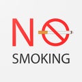 Vector No Smoking Area Sign, Symbol, Label, Web Banner. Realistic 3d Cigarette. Do Not Smoke Here. May 31st World No Royalty Free Stock Photo