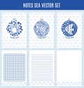 Vector note sea