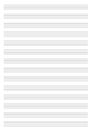 Vector Note Sheet, Musical Staff A4 Format.