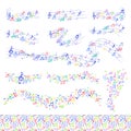 Vector notes music melody colorfull musician symbols melody text writting symphony