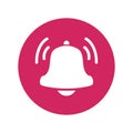 Vector notification bell icon