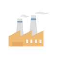 Vector Nuclear plant Line Style vector icon which can easily modify or edit