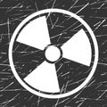Vector nuclear sign representing the danger of radiation Royalty Free Stock Photo