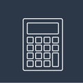 Vector of number calculator icon Royalty Free Stock Photo