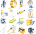 Vector objects icons set. Part 11 Royalty Free Stock Photo