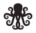 Vector octopus. ocean or sea water animal