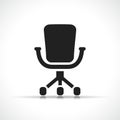 Vector office chair icon symbol Royalty Free Stock Photo