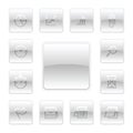 Vector Office Icon Set Royalty Free Stock Photo