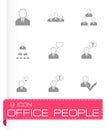 Vector office people icon set Royalty Free Stock Photo