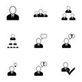 Vector office people icon set Royalty Free Stock Photo